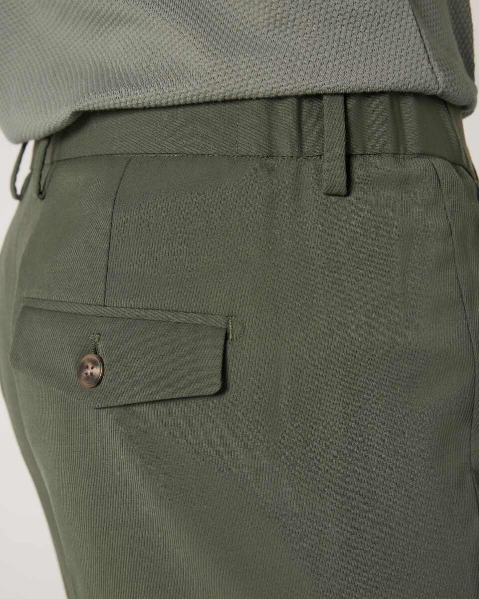 Wool Blend Tailored Pant, Khaki, hi-res